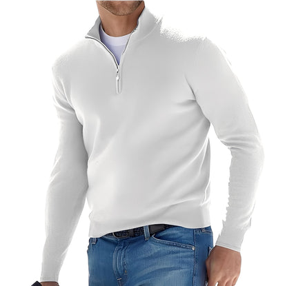 Kennith - Bequemer Herrenpullover mit Zipper