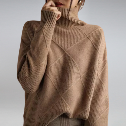 Camille – Damen-Kaschmir-Rollkragenpulli