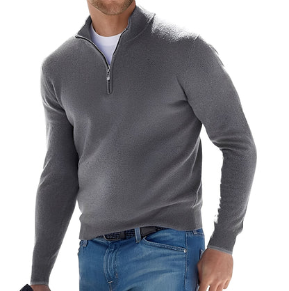 Nash - Herrenpullover mit kurzem Zipper