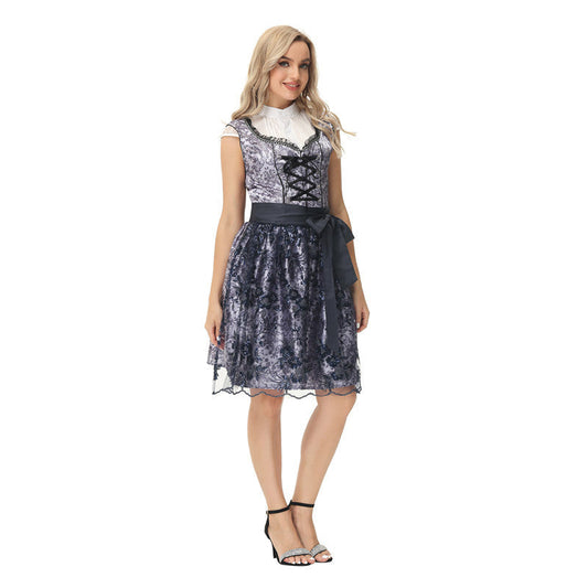 Briley - Traditionelles Oktoberfest-Kleid mit kurzen Ärmeln für Frauen
