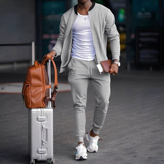 Dillon - Einfaches Herren-Set aus Jacke und Hose