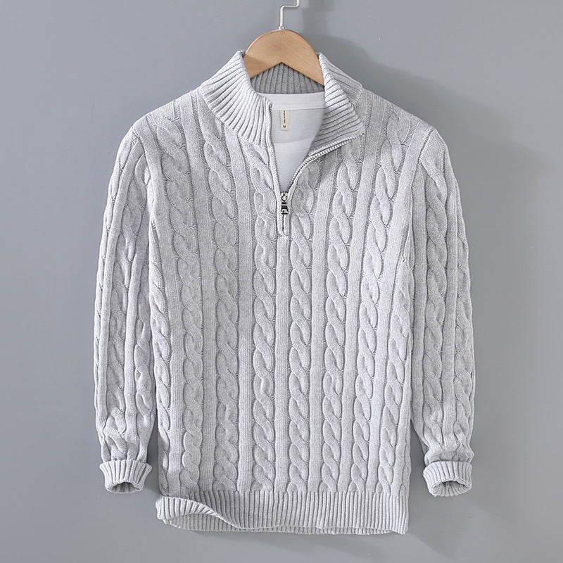 Benson - Komfortabler Herrenpullover aus Kaschmir mit Zipper