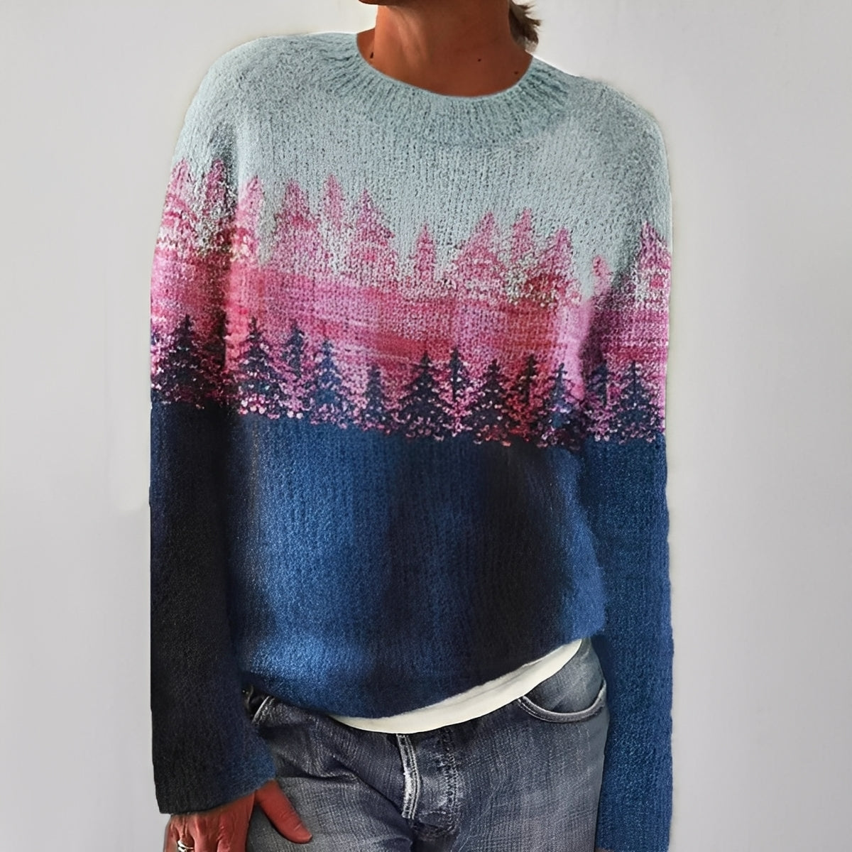 Heather - Klassischer Damenpulli mit Muster