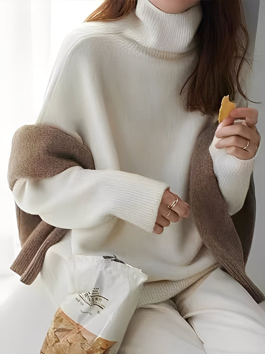 Adrienne - Eleganter, lässiger Kaschmir-Rollkragenpullover