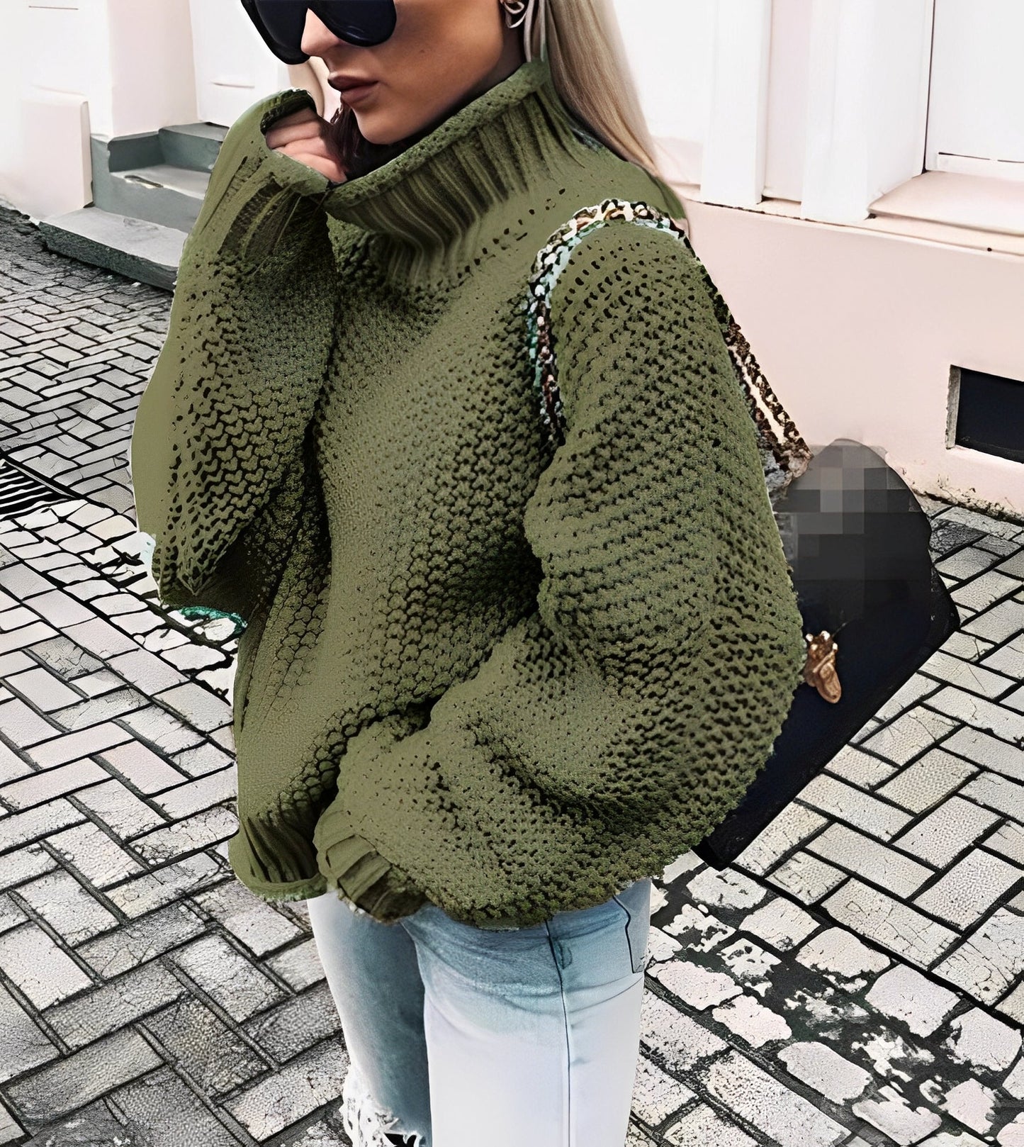 Nicola - Sehr dicker, angenehmer Damen-Rollkragenpullover
