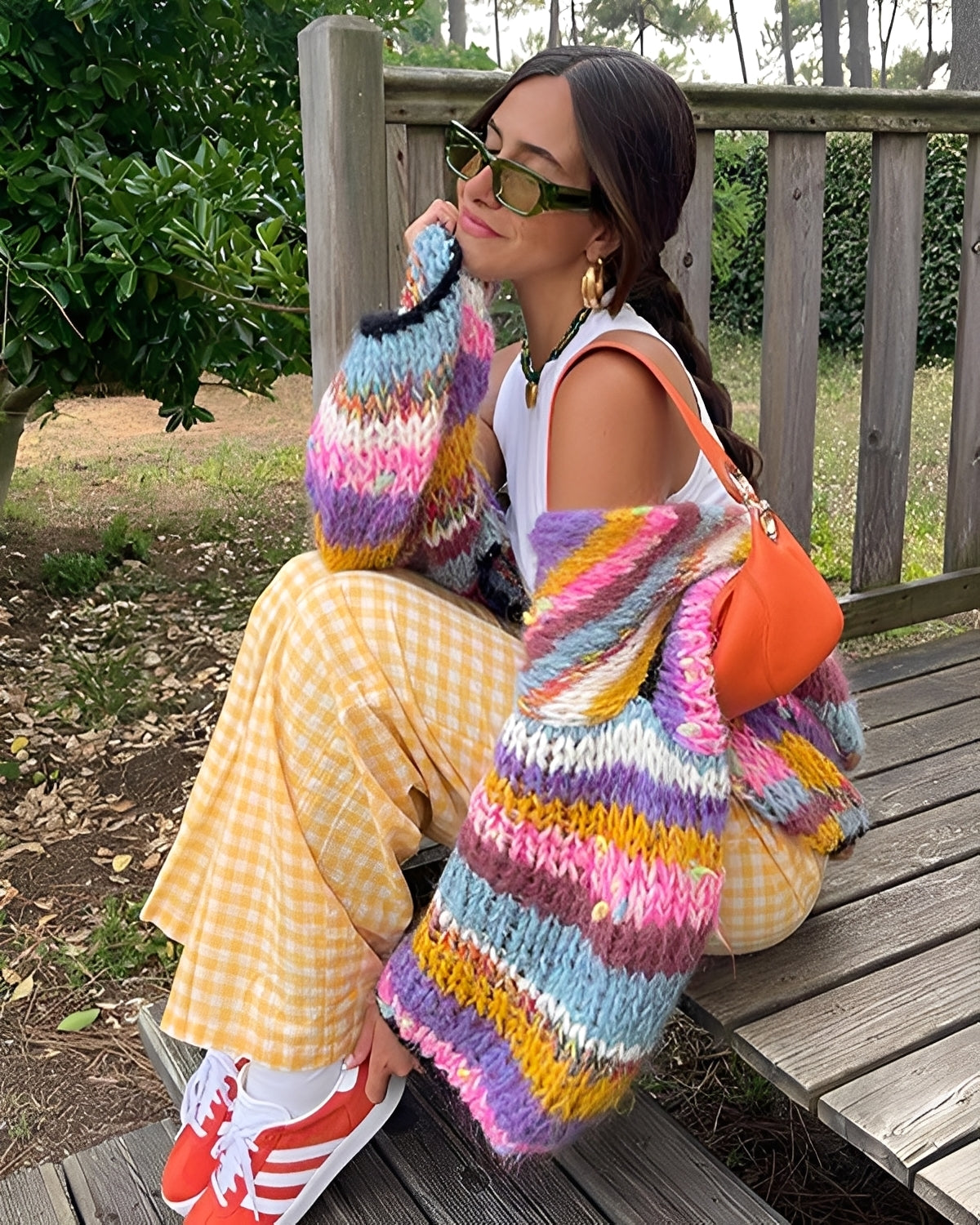 Marlee - Damenpullover mit bunten Streifen