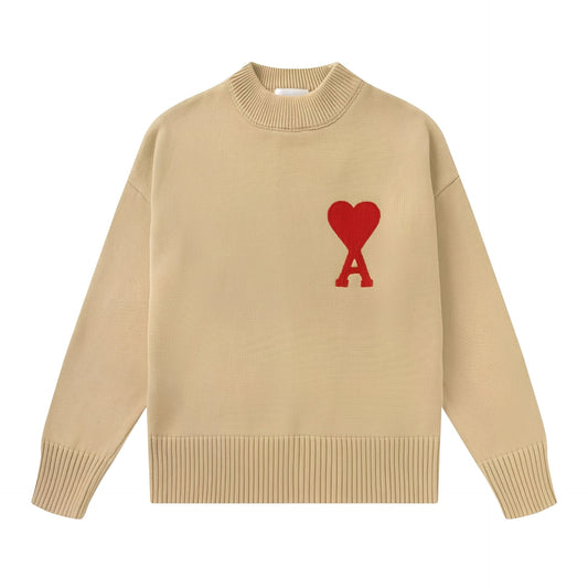 Darden - Einfacher Herrenpullover mit Herzmotiv