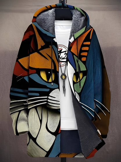 Trenton - Stylische Herrenjacke mit Kapuze und Muster