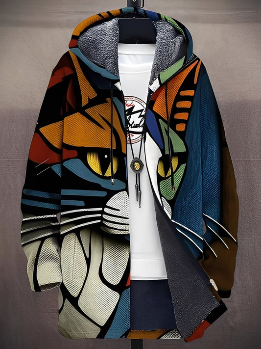Trenton - Stylische Herrenjacke mit Kapuze und Muster