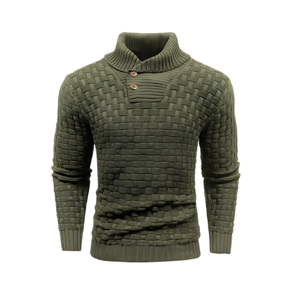 Branson - Bequemer Herrenpullover mit hohem Kragen