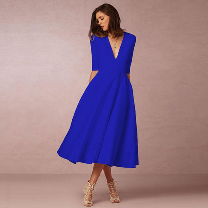 Sharise - Luftiges Damenkleid mit V-Ausschnitt