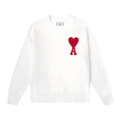 Darden - Einfacher Herrenpullover mit Herzmotiv