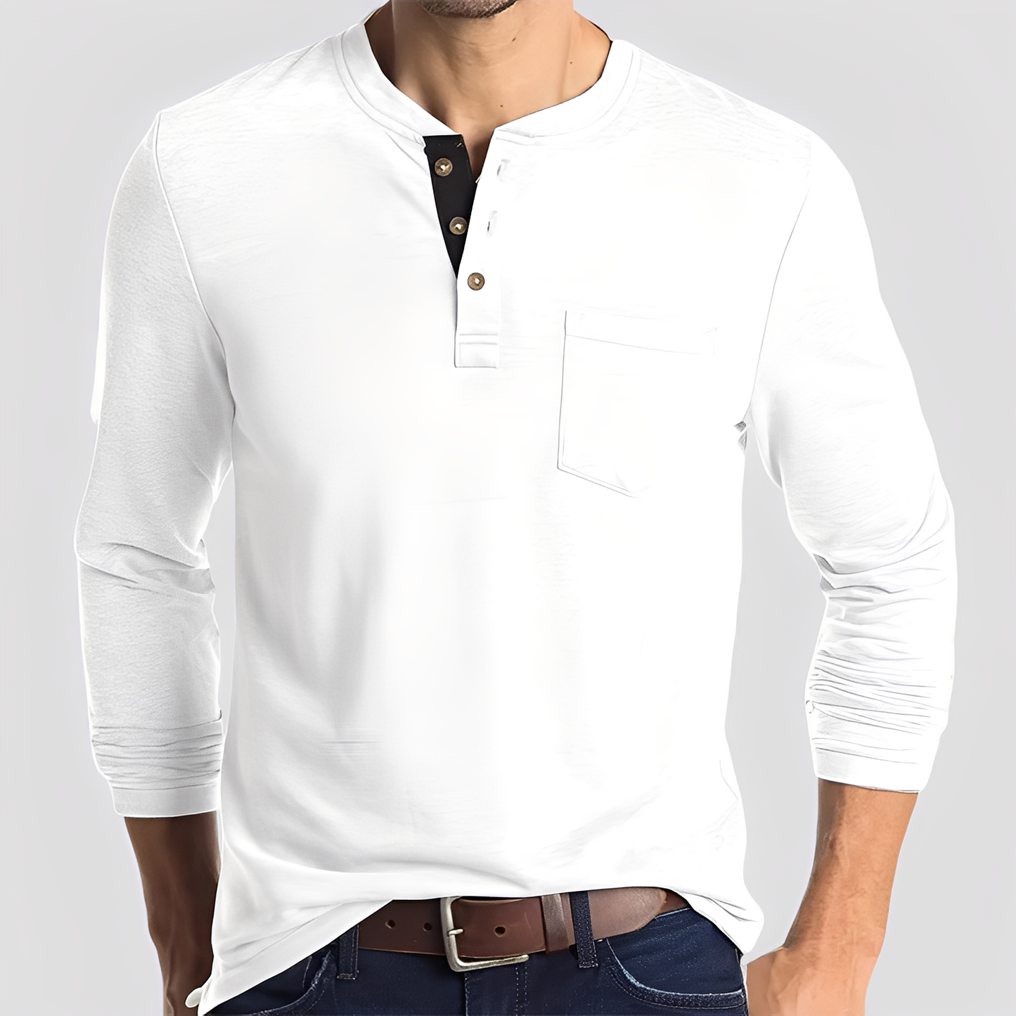 Dashiell - Bequemes Herren-Langarmshirt