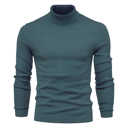 Evans - Herren-Rollkragenpullover, leicht und schmal geschnitten