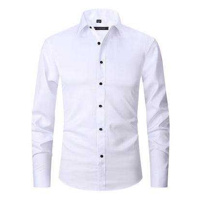 Ronan - Einfaches, schickes Herrenshirt mit langen Ärmeln
