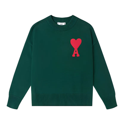Darden - Einfacher Herrenpullover mit Herzmotiv