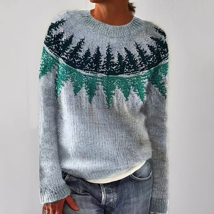 Heather - Klassischer Damenpulli mit Muster