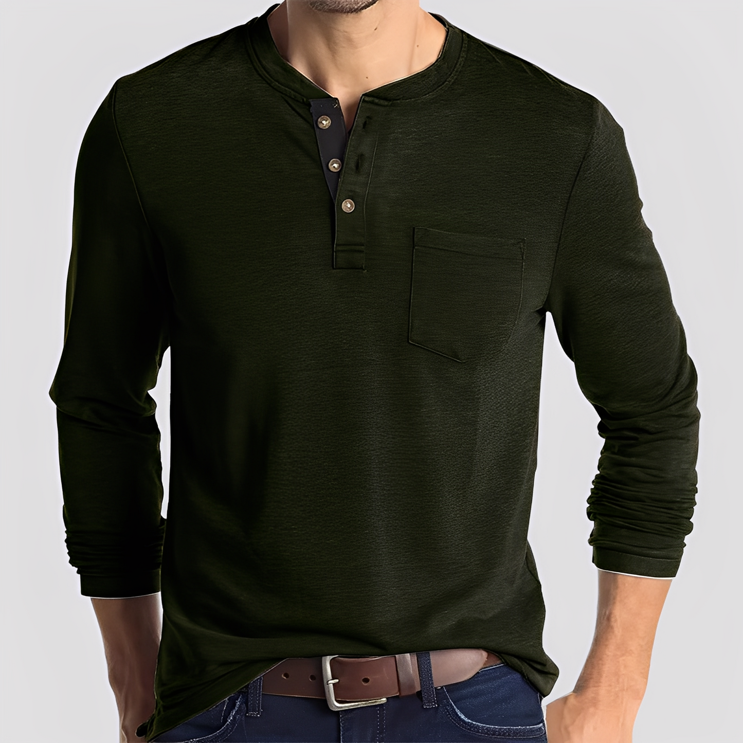 Dashiell - Bequemes Herren-Langarmshirt