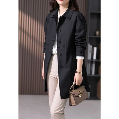 Elise – Kurzer Trenchcoat mit einem Knopf