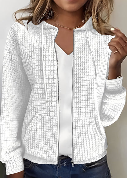 Katherine - Eleganter Cardigan mit Kapuze und Taschen für Frauen