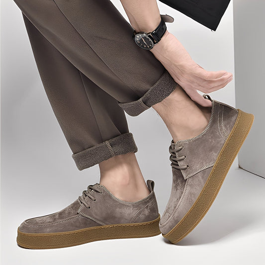 Riordan - Modische flache Herrensneaker aus Wildleder
