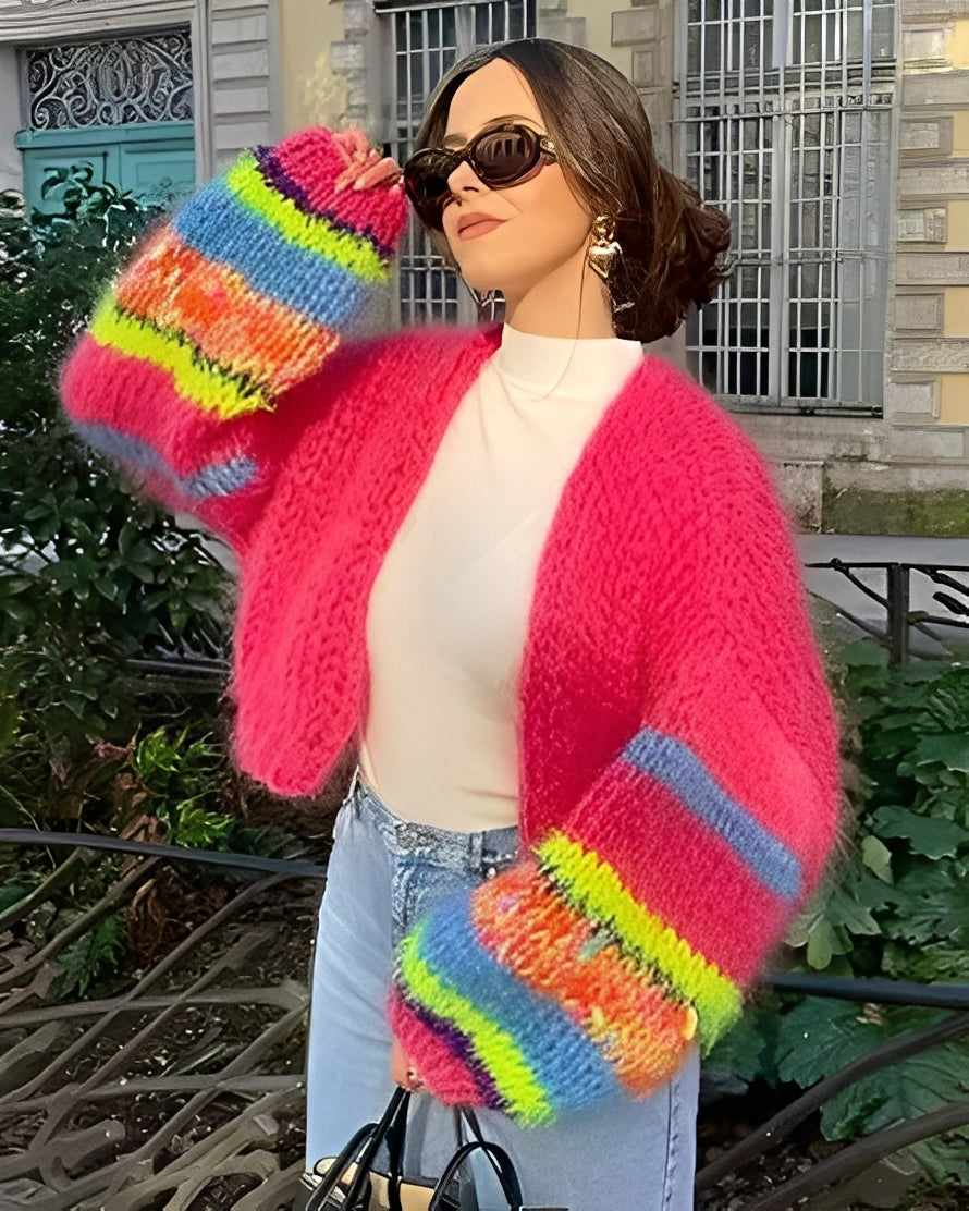 Marlee - Damenpullover mit bunten Streifen