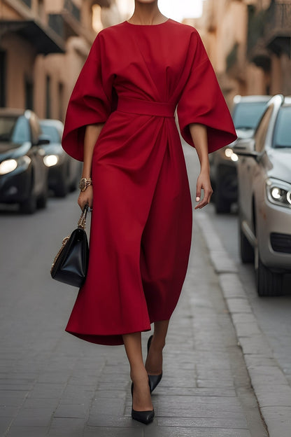 Elena - Schönes, lässiges Damenkleid mit Gürtel