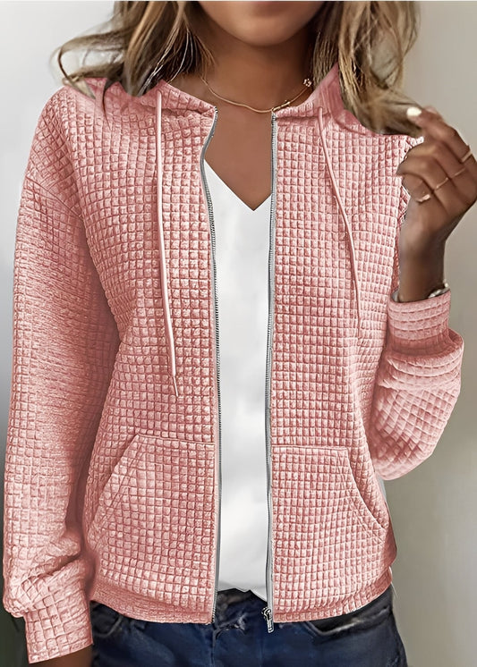 Katherine - Eleganter Cardigan mit Kapuze und Taschen für Frauen
