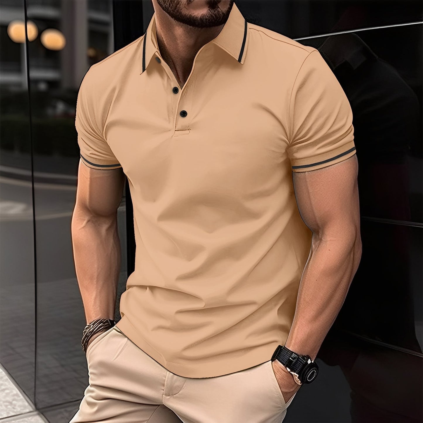 Mervyn - Bequeme, kurzärmelige Herren-Sport-Shirts
