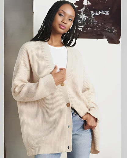 Sofia - Bequemer, legerer Damen-Cardigan aus Kaschmir