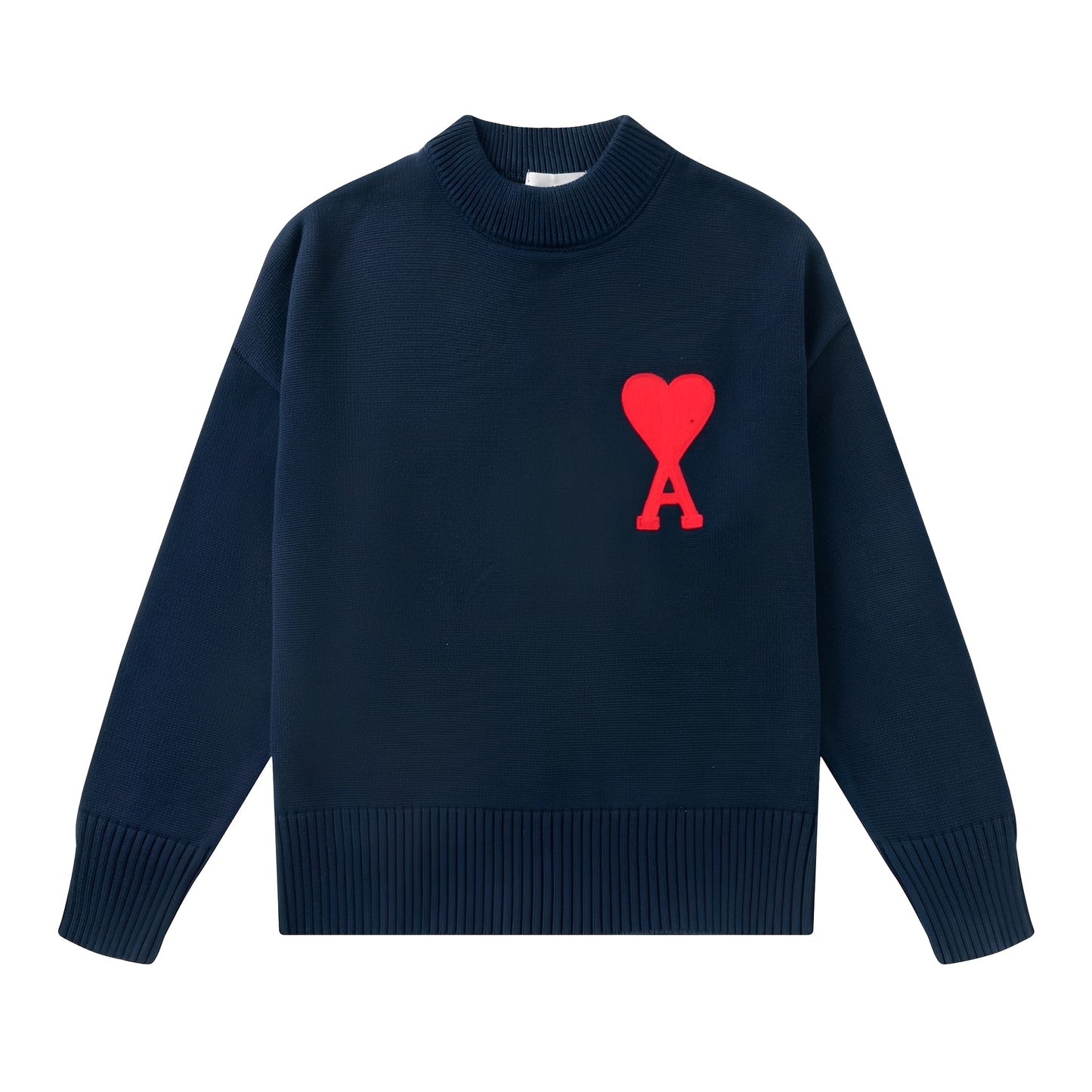 Darden - Einfacher Herrenpullover mit Herzmotiv