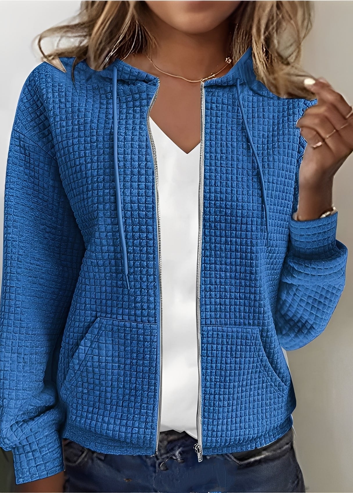 Katherine - Eleganter Cardigan mit Kapuze und Taschen für Frauen