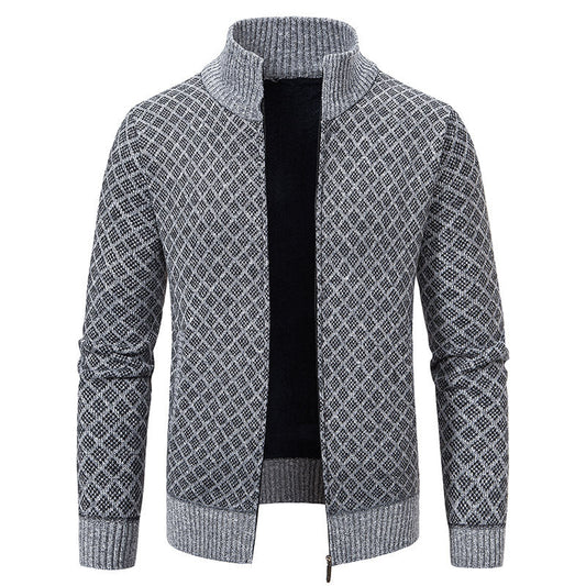 Gerald - Modische Herren-Karojacke mit Zipper