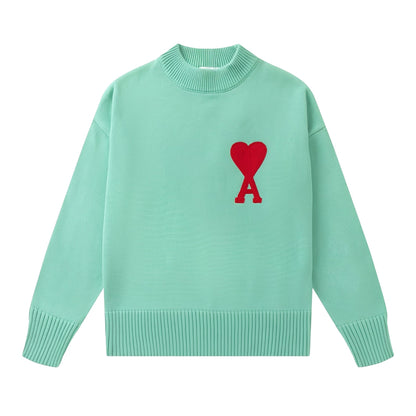 Darden - Einfacher Herrenpullover mit Herzmotiv