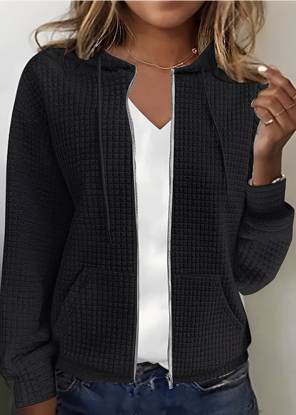 Katherine - Eleganter Cardigan mit Kapuze und Taschen für Frauen