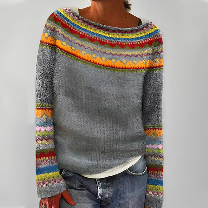 Christiana - Klassischer Damenpullover mit Muster