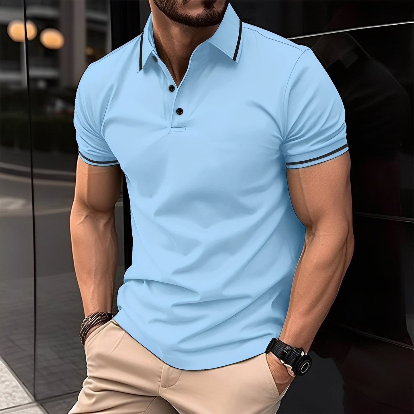 Mervyn - Bequeme, kurzärmelige Herren-Sport-Shirts