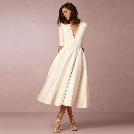 Sharise - Luftiges Damenkleid mit V-Ausschnitt