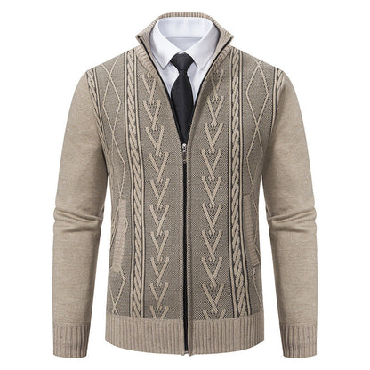Stafford - Elegante Herren-Strickjacke mit Reißverschluss