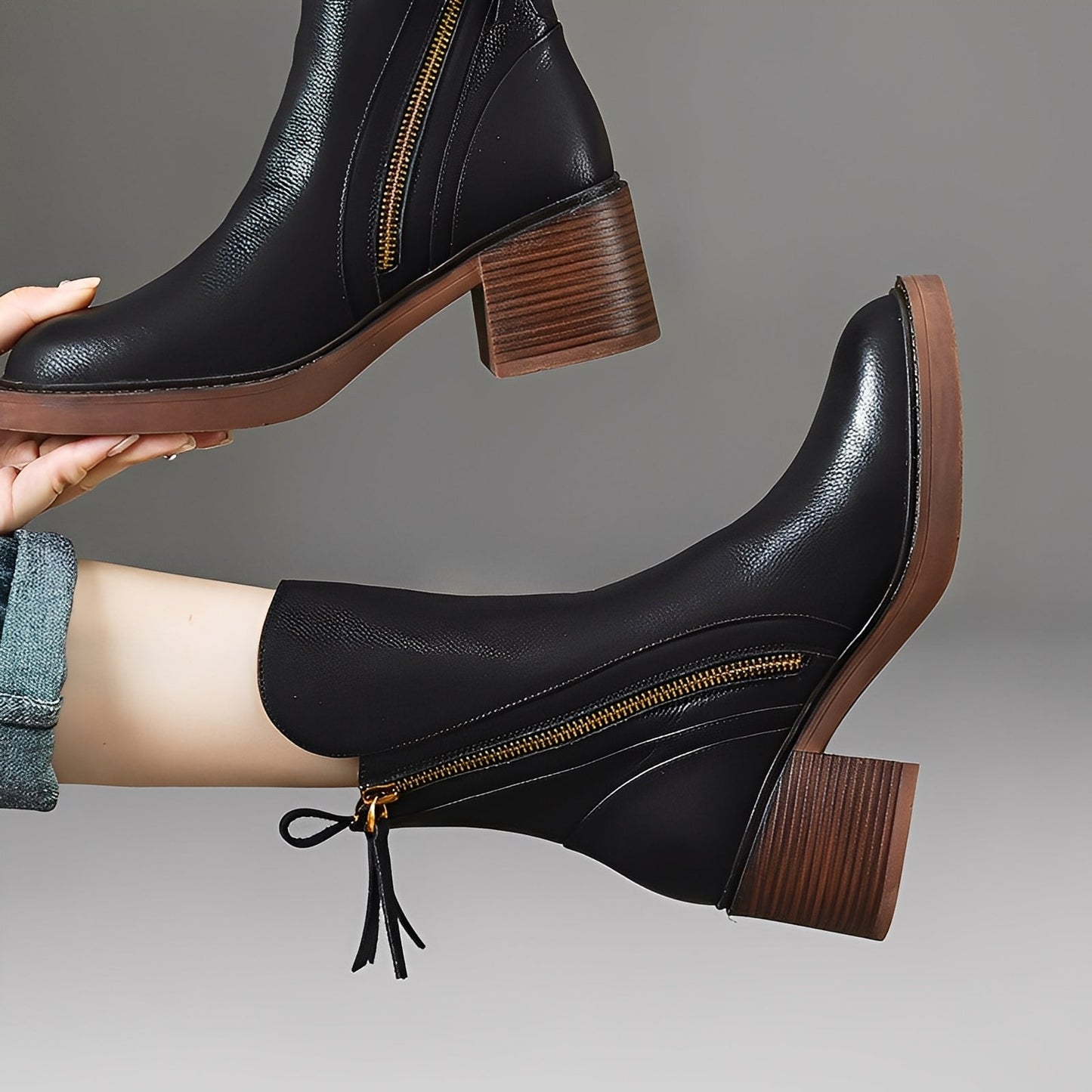 Pamella - Zeitlose Damenlederstiefel