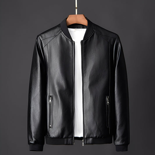 Jeremy - Coole Herren-Biker-Lederjacke