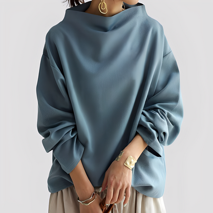 Twyla - Schicker, locker geschnittener Damenpulli