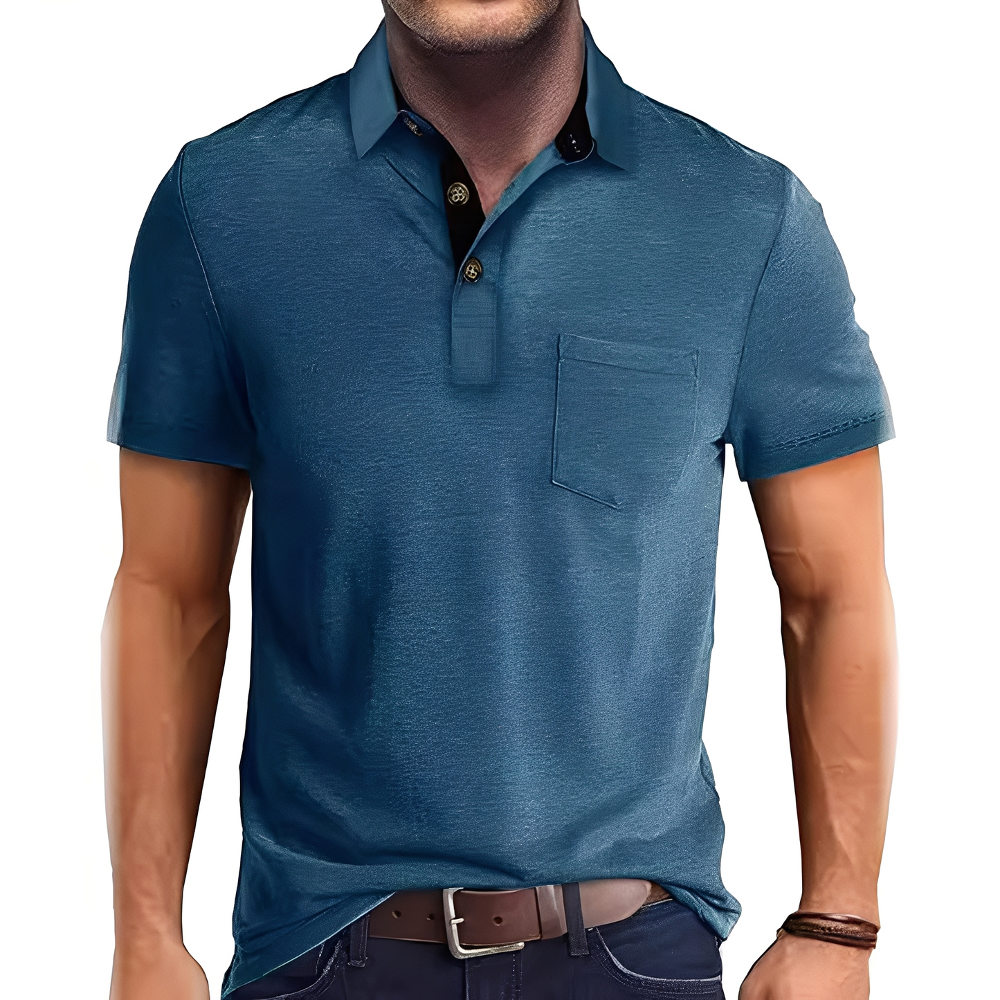 Abner - Klassisches Männer-Poloshirt mit kurzen Ärmeln