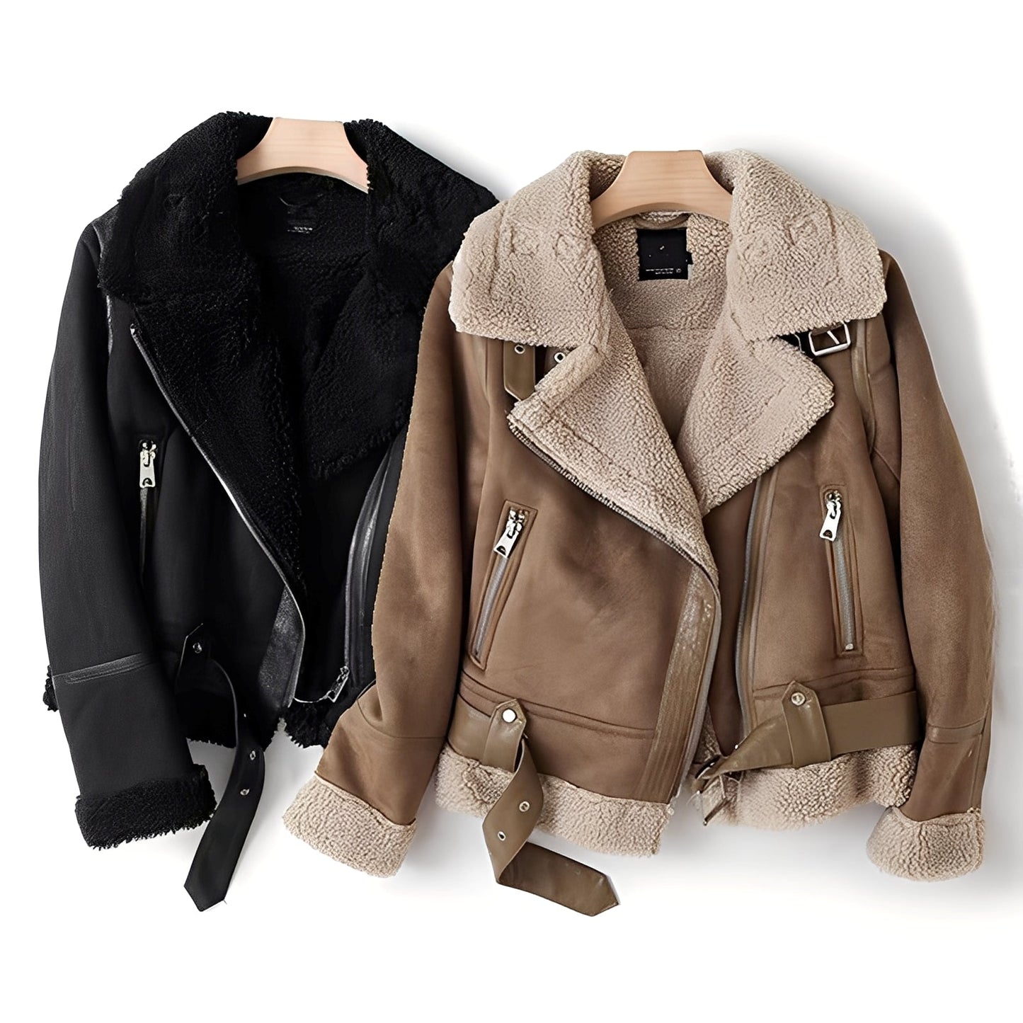 Yasmine - Warme Damen-Motorradjacke aus Schaffell