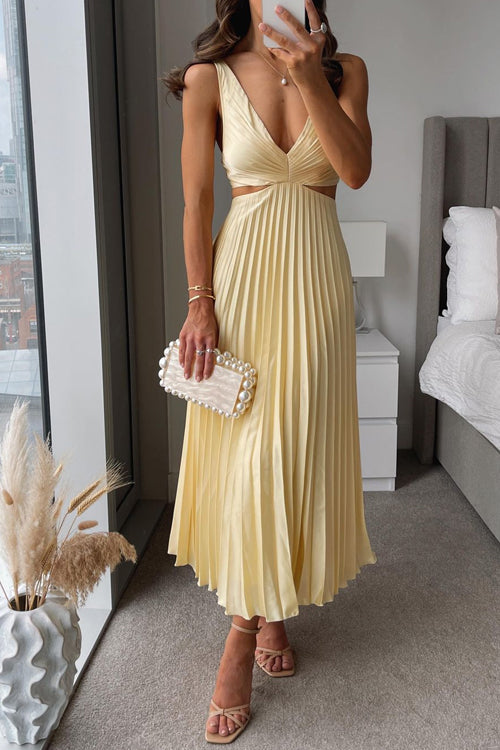 Noemi – Elegantes Abendkleid mit Falten für Damen