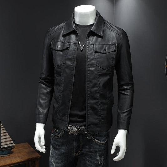 Nelson - Moderne Bikerjacke aus Leder für Herren