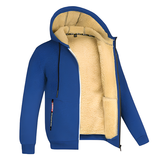 Davin - Bequeme Herren-Fleecejacke mit Kapuze