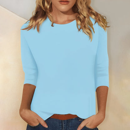 Louisa - Lässiges, einfaches Damen-Langarmshirt
