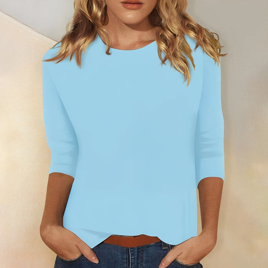 Louisa - Lässiges, einfaches Damen-Langarmshirt