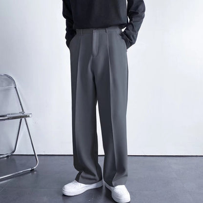 Caleb - Elegante, locker geschnittene Herren-Hose mit geradem Bein